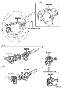 8430776010-CABLE SUB-ASSY, SPIRAL W/SENSOR