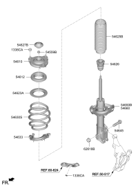54625F2000-Cover, fr. suspension strut dust