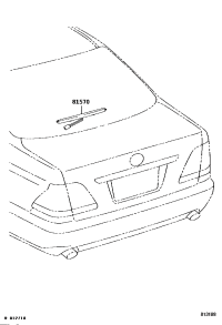 8157030190-LAMP ASSY, CENTER STOP