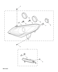10121809-Head lamp assy