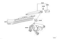 851300A060-MOTOR ASSY, REAR WIPER