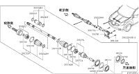 39100JE22C-SHAFT ASSY-FRON