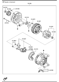 LF8J18300-ALTERNATOR 14V/150A-S(W220)199