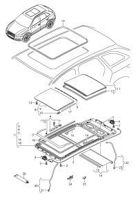 L8UD877041AQB9-Glass sliding roof