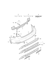 L8V5807067GGRU-Bumper cover l