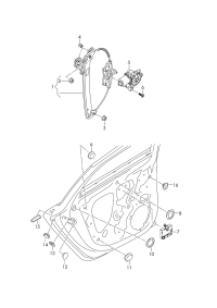 L8WD839461-WINDOW WINDER LH FRT/A6