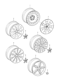 5Q0601027AK-Wheel rim-steel