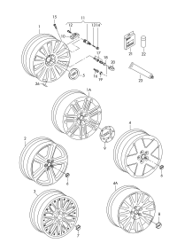 4E0601025N-Wheel rim-aluminium alloy