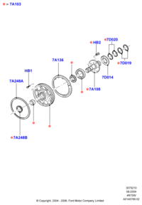 F2VY7A136A-GASKET,W.PUMP INLET