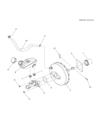 9070281-Kit, brake booster (vacuum)