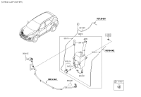 98610A1500-RESERVOIR & PUMP ASSY-WASHER