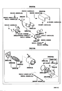 3860060090-MOTOR ASSY, W/MAGNET SWITCH, WINCH