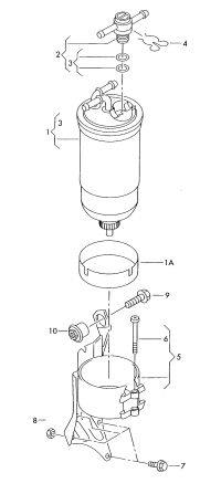 1J0127401A-FUEL INLINE FILTER-GOLF IV