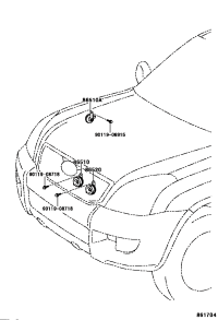 8651048110-HORN ASSY, HIGH PITCHED