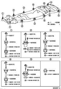 5220160050-CUSHION SUB-ASSY, CAB FRONT MOUNTING