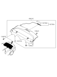 856104Q000RY-TRIM ASSY-PACKAGE TRAY RR
