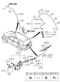 988113E000-ARM ASSY-RR WIPER