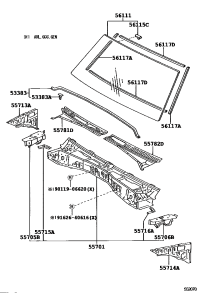 5570560010-PANEL SUB-ASSY, COWL TOP SIDE, RH