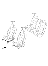 88001B5070K3A-Seat assy-driver