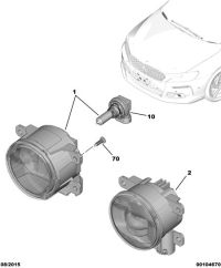 9805374080-FOGLAMP-LH/W169/W204/CL203