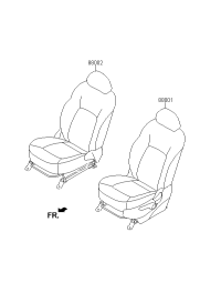 880014T000EBU-Seat assy-front lh