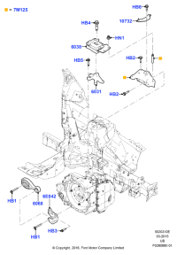 FB5Z6038D-RUBBER,T/MISSION MT