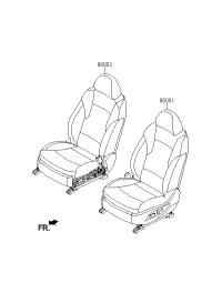 880014Q020RCY-Seat assy-front lh