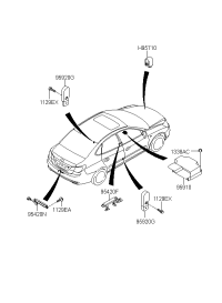 9592008100-SENSOR ASSY-WHEEL SPEED,LH