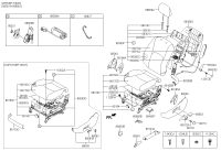 880562J000WK-KNOB-FRONT SEAT SLIDE POWER,LH