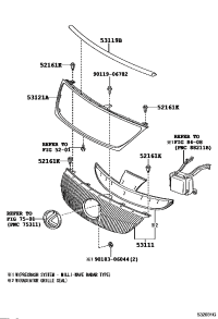5311130870-GRILLE, RADIATOR