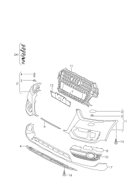L8U0807065GRU-Bumper cover l
