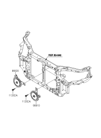 966101X000-Horn, low pitched