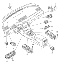 3C0941334A-Adjuster, instrument panel illumination