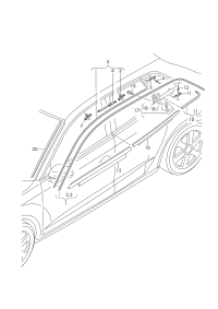 L8VD8533452ZZ-Garnish assy-side window glass chrome