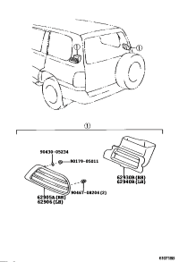 6290560050-LOUVER, QUATER VENTILATION, RH
