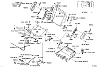 7133460070-STOPPER, REAR SEAT LEG, RH/LH