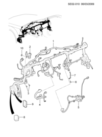 9048118-Harness, instrument panel (for front 20070605 use)