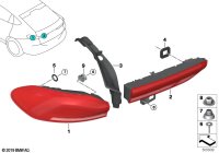 63217442273-Taillight, quarter LED, rh/lh