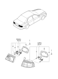 924010E060-LAMP COMBI REAR LH