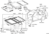 6325160050-Weatherstrip, sliding roof