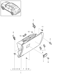 95855231000-Damper glove box none: switch