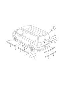 7E0853630DDPJ-EMBLEM "VW" (LOGO)