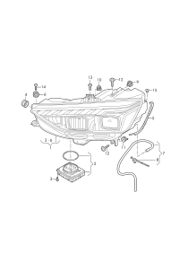 L8WD941033A-LED HEADLIGHT/718 BOXTER