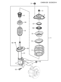 5486668-Insulator, front spring, lower