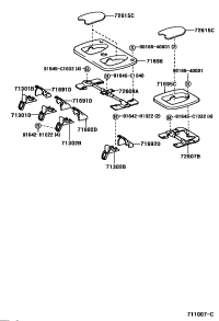 7169660050A1-PROTECTOR, REAR SEAT, NO.2