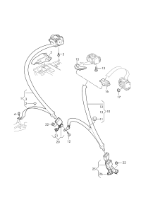 8W0857805-Belt assy-auto 3 point