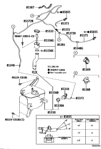 8538112430-NOZZLE SUB-ASSY, WASHER