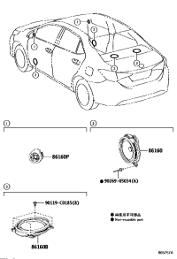 861600D390-SPEAKER ASSY, FRONT NO.1