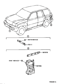 7511160140-BRACKET, FRONT LICENSE PLATE