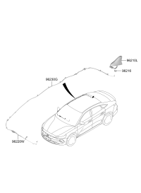 96230J1150-FEEDER CABLE-ANTENNA EXTN NO.1